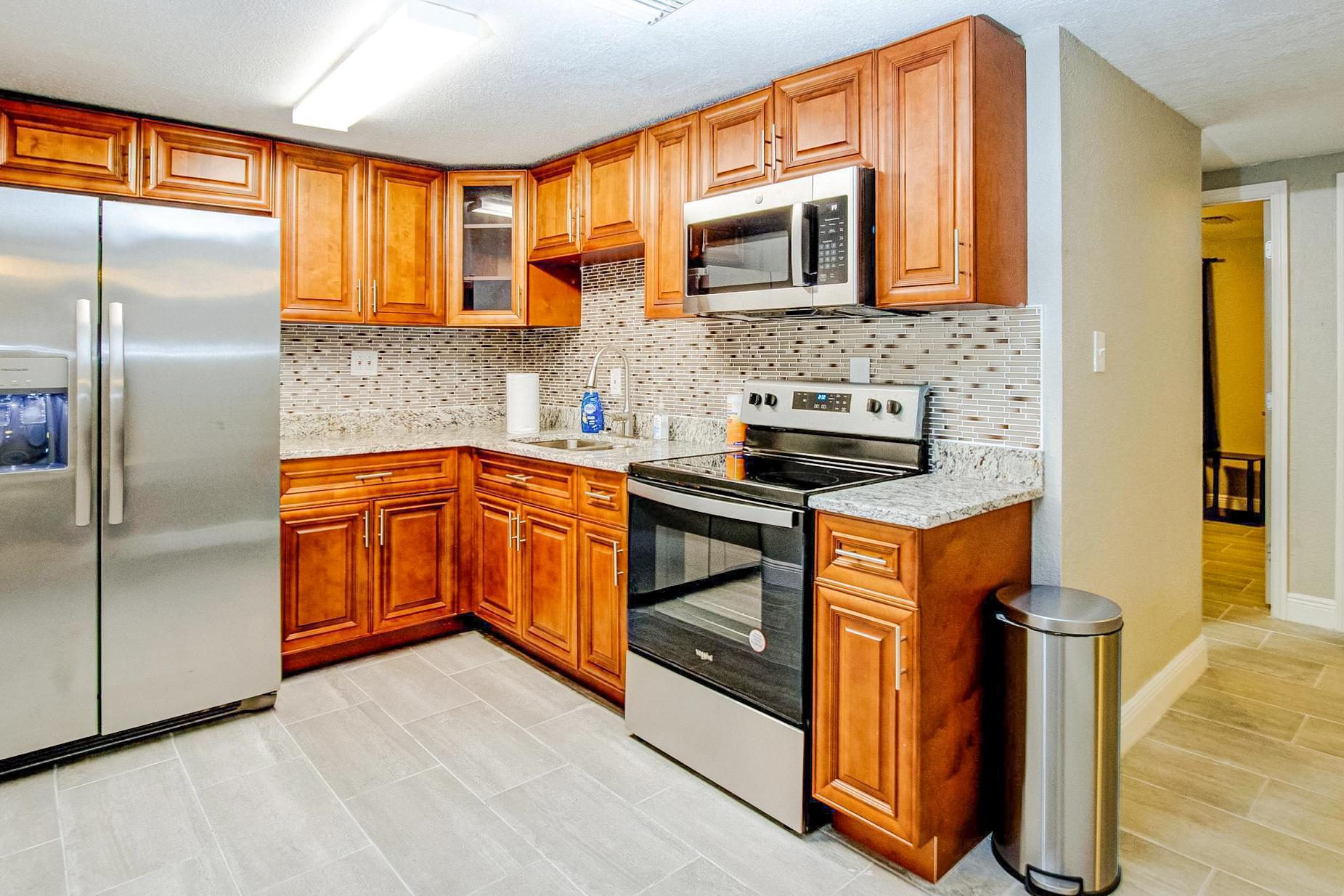 Common spaces including the kitchen