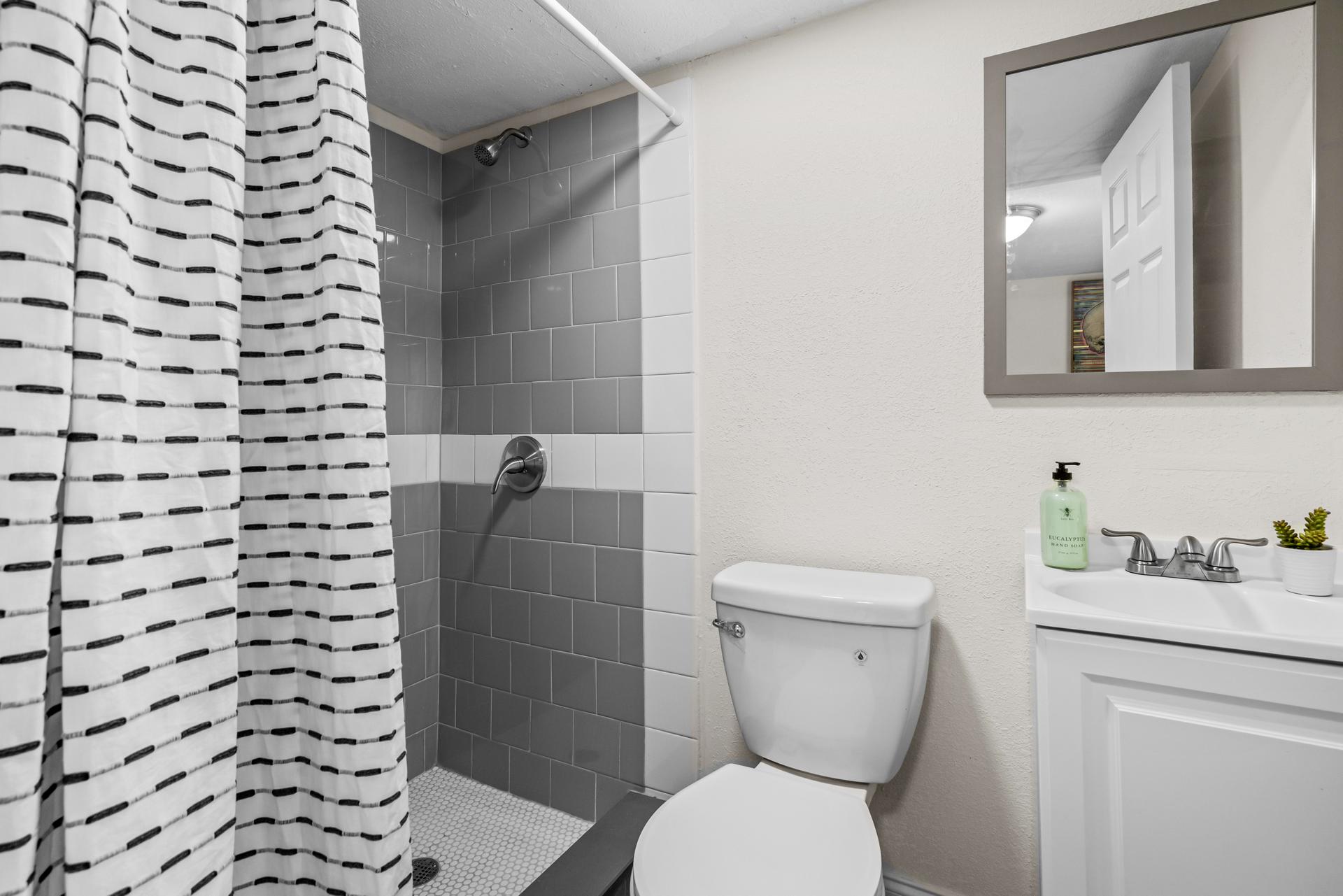 bathroom, detected: shower