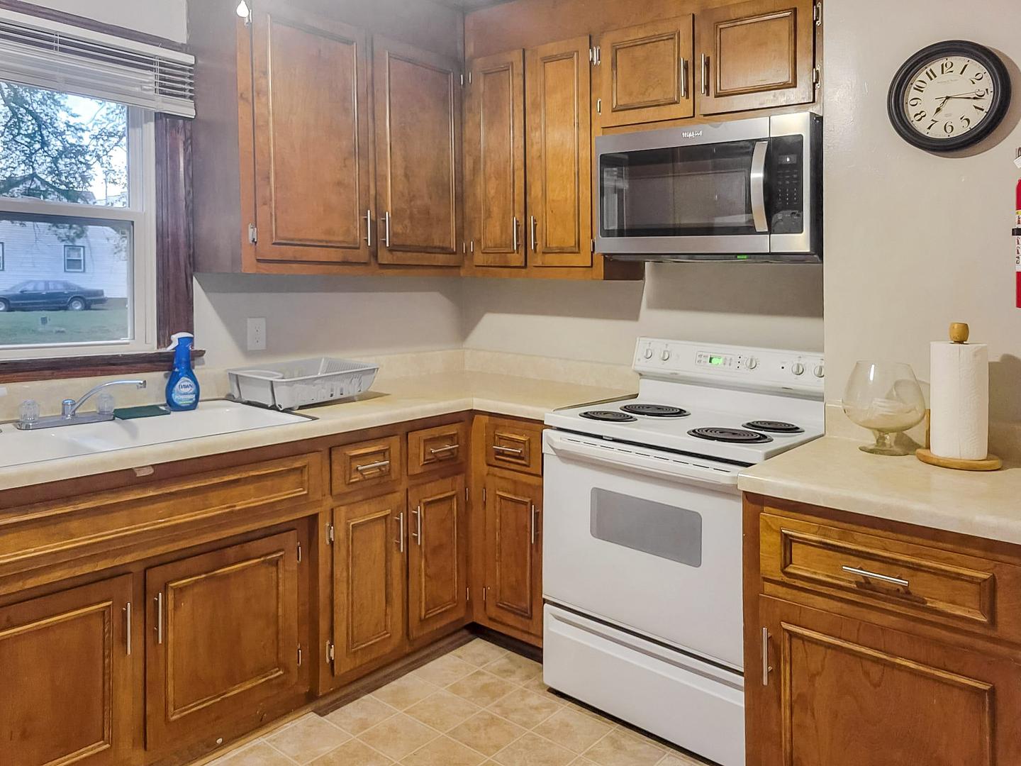 Common spaces including the kitchen