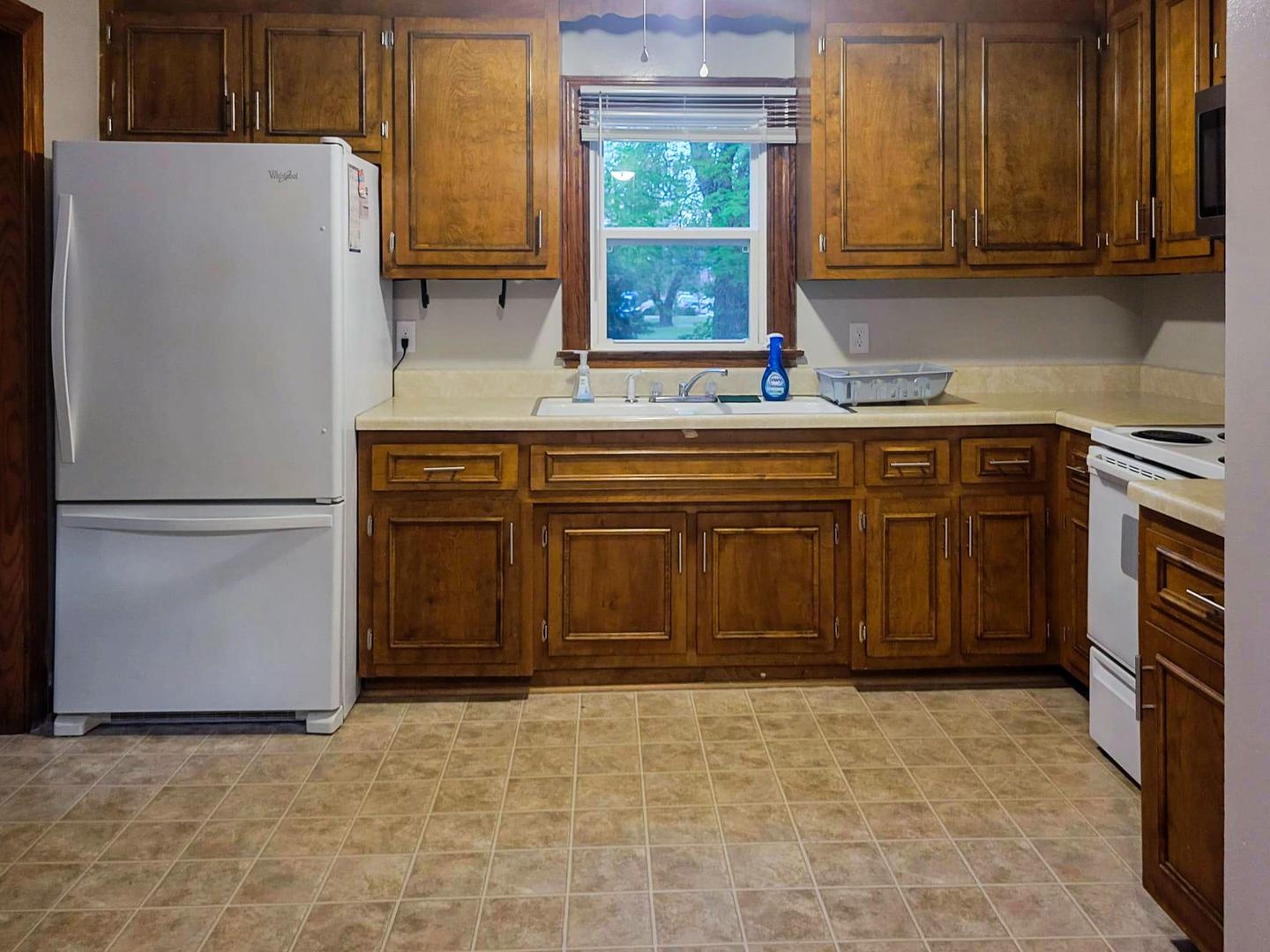 Common spaces including the kitchen