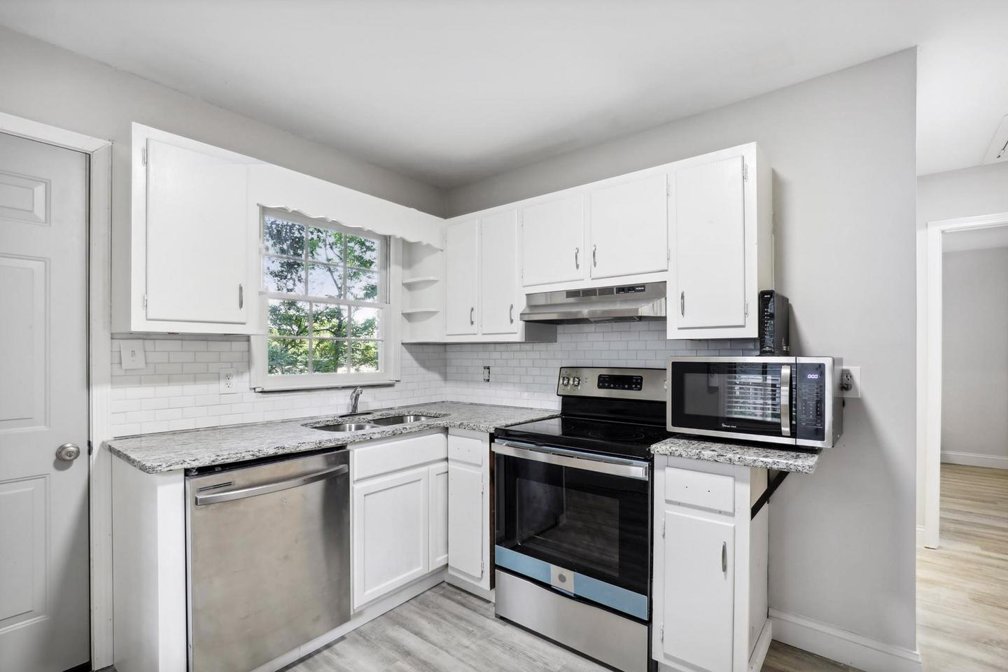 Common spaces including the kitchen