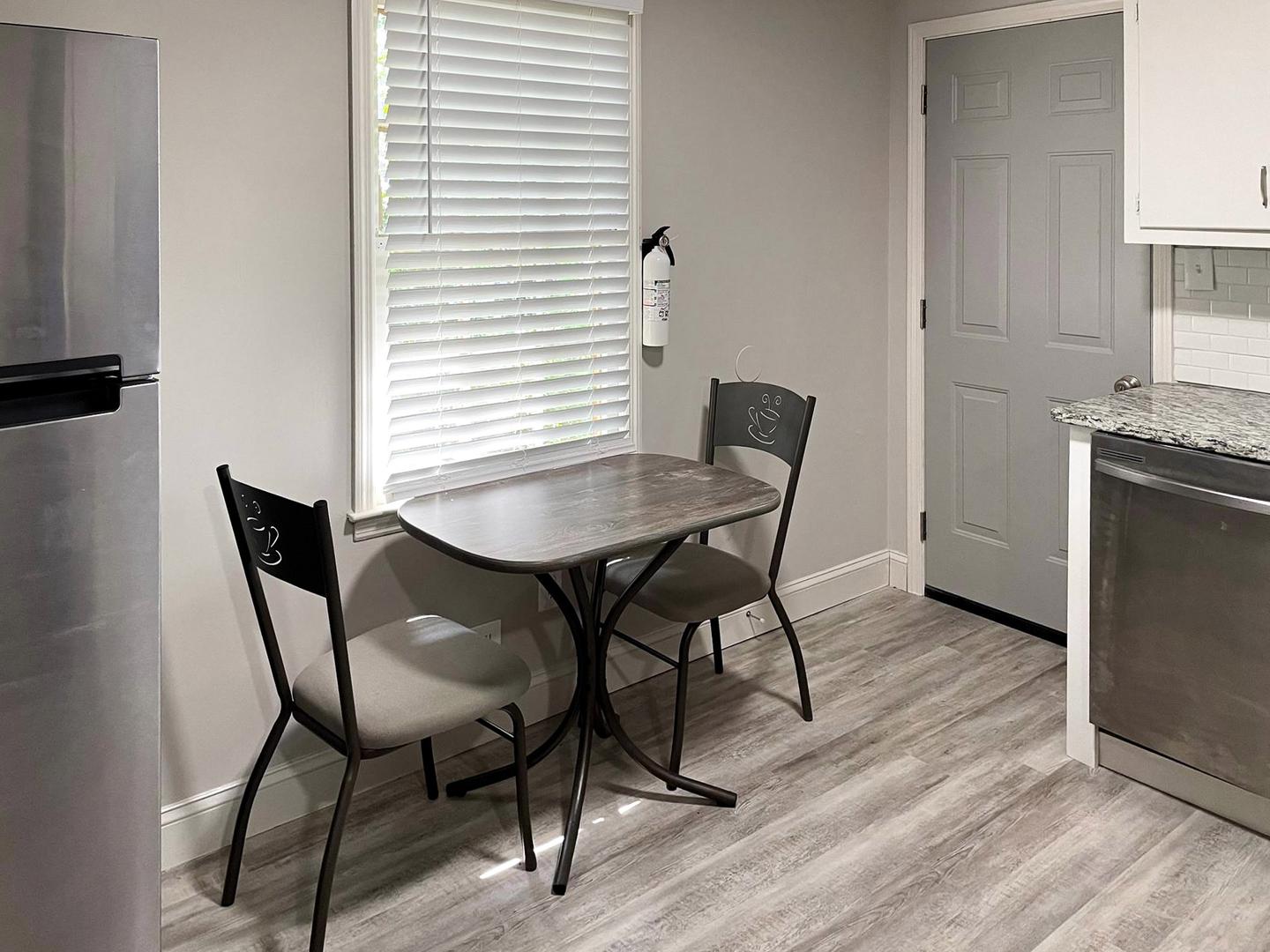 Common spaces including the kitchen