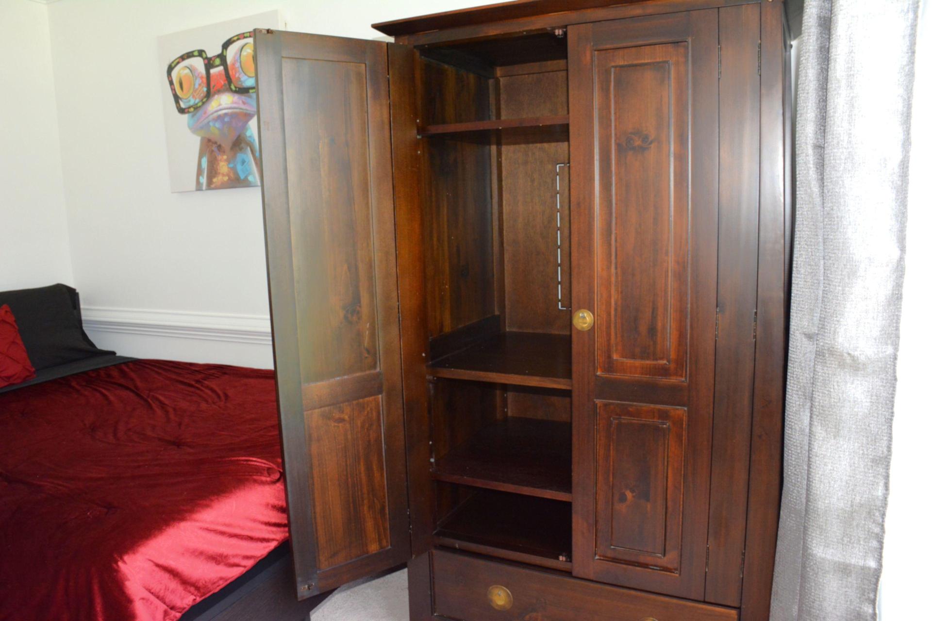 Armoire inside.
