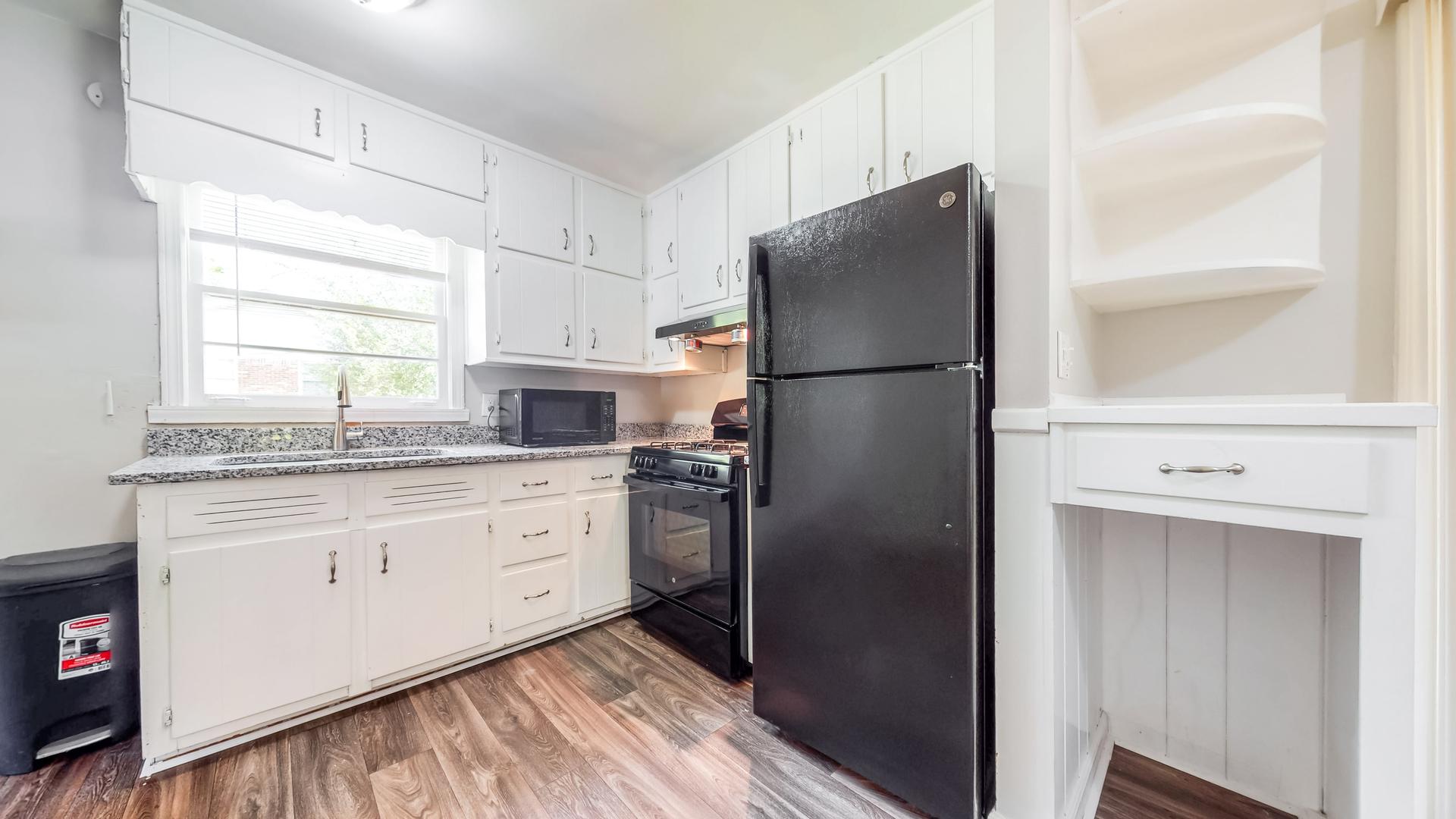 Common spaces including the kitchen