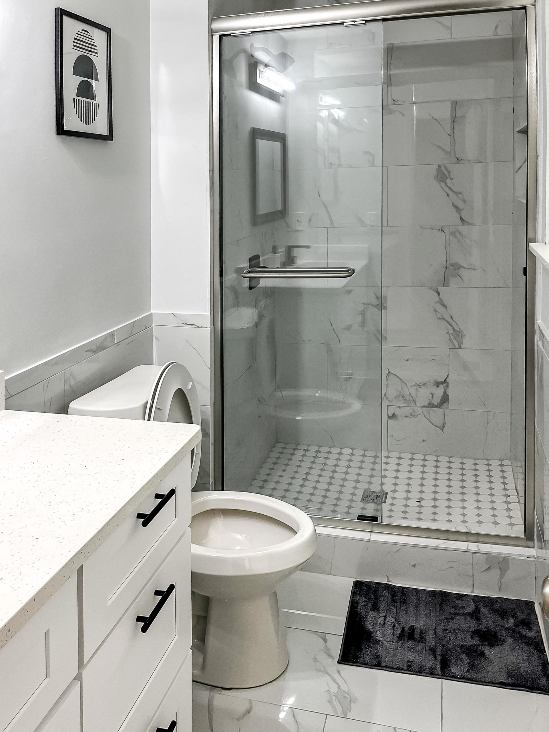 bathroom, detected: shower