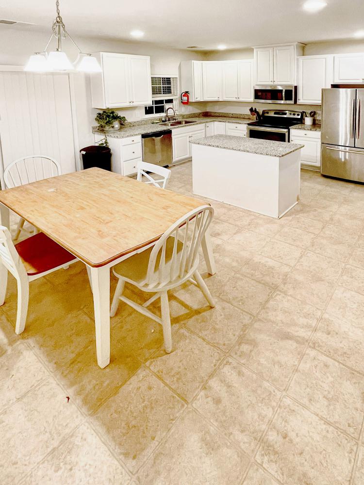 Common spaces including the kitchen