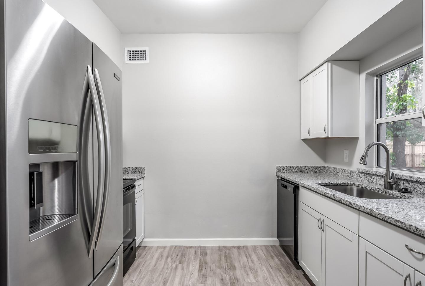 Common spaces including the kitchen
