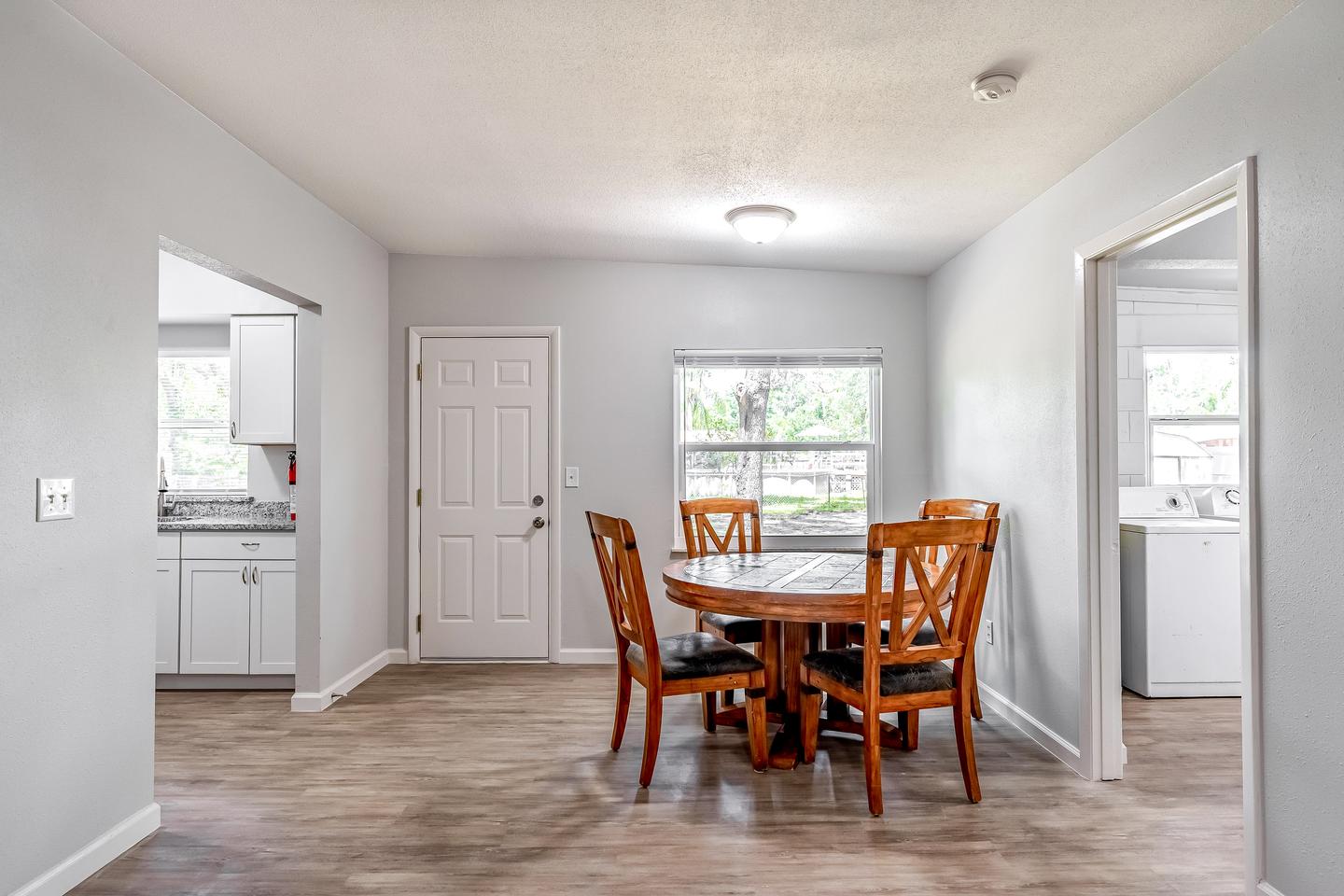Common spaces including the kitchen