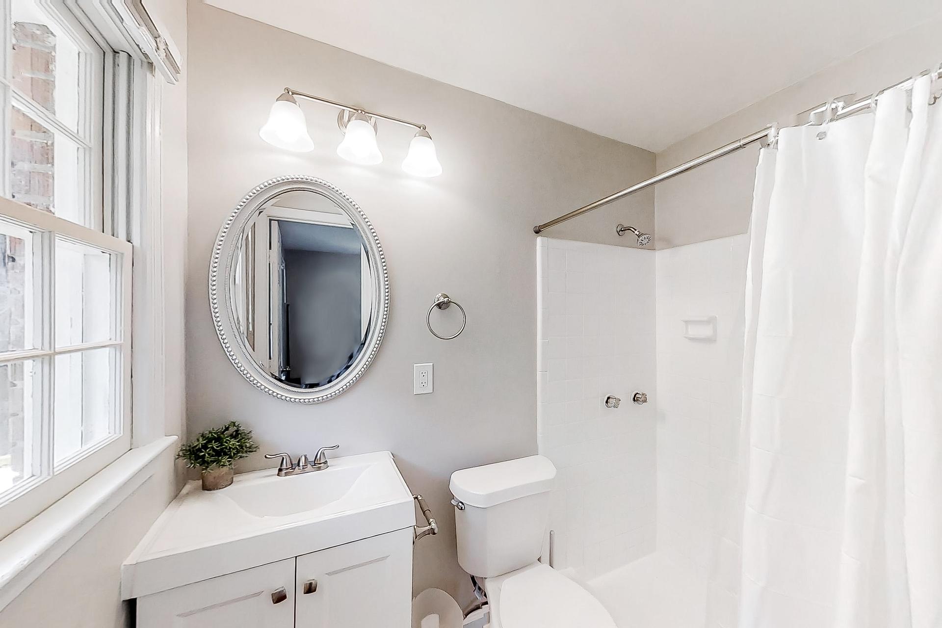 bathroom, detected: bed, shower