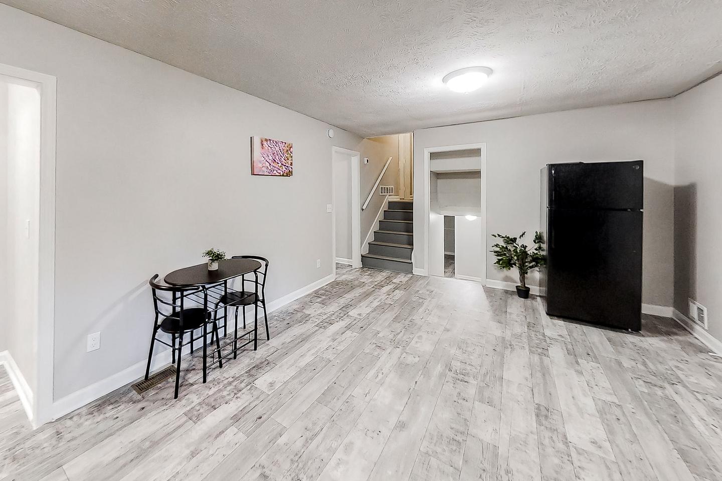 Common spaces including the kitchen