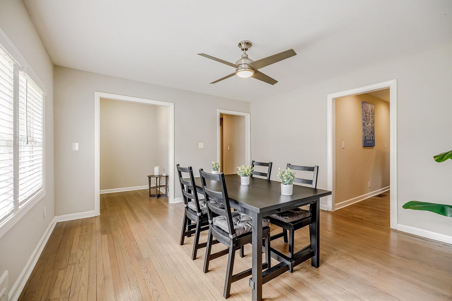 Common spaces including the kitchen