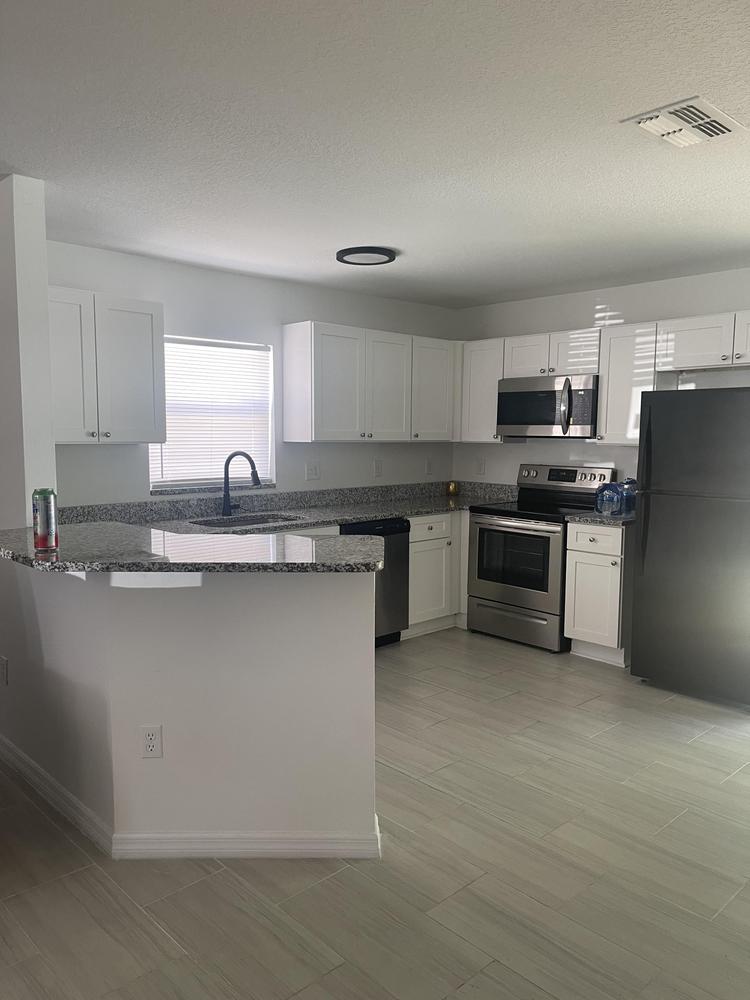 Common spaces including the kitchen