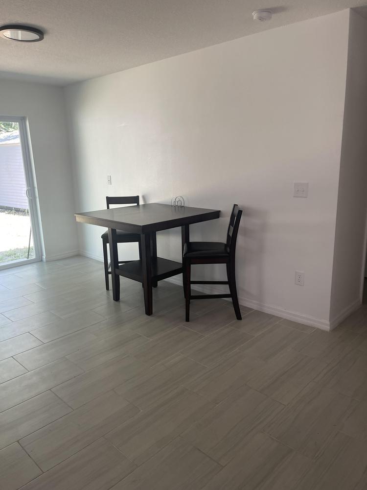 Common spaces including the kitchen