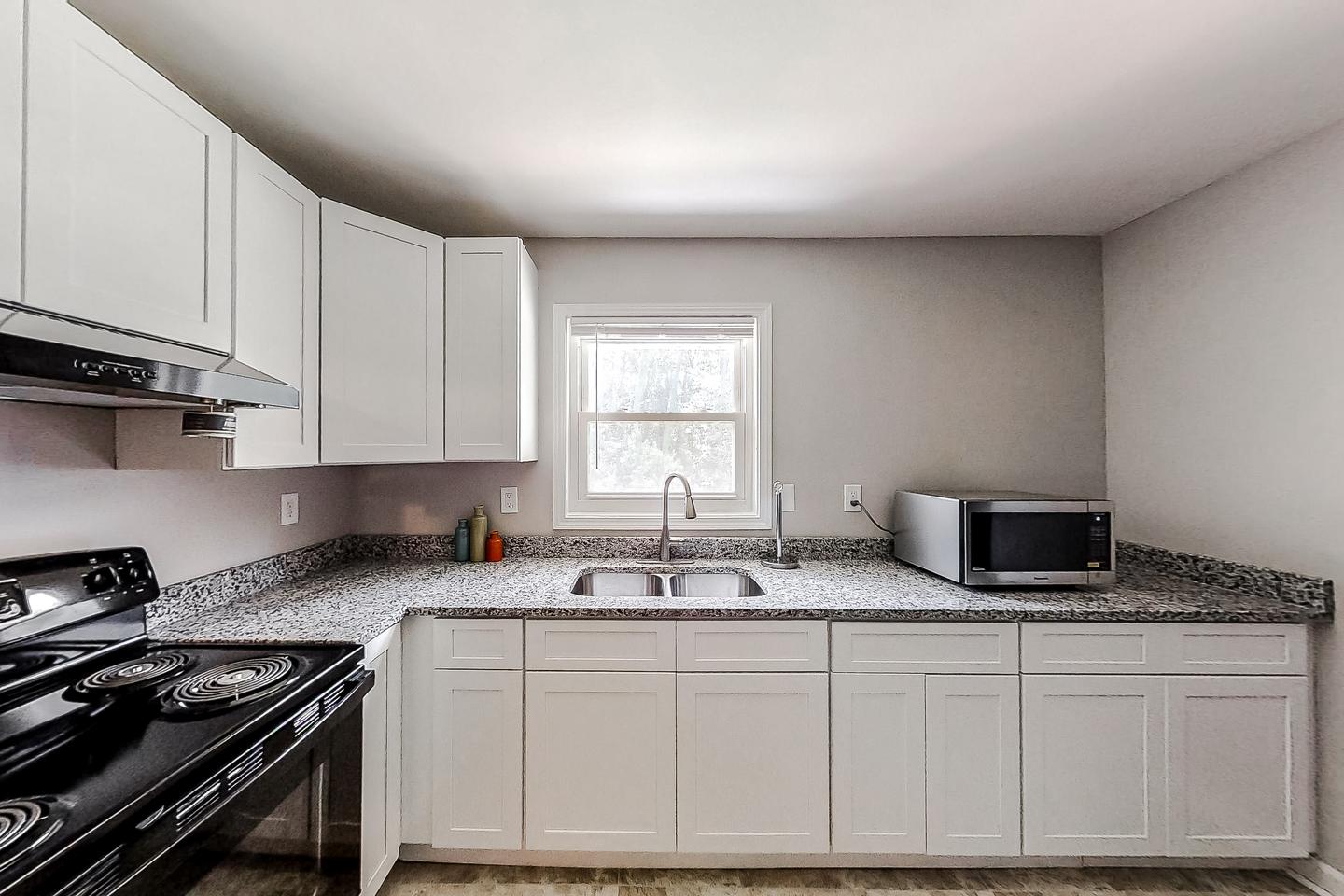Common spaces including the kitchen