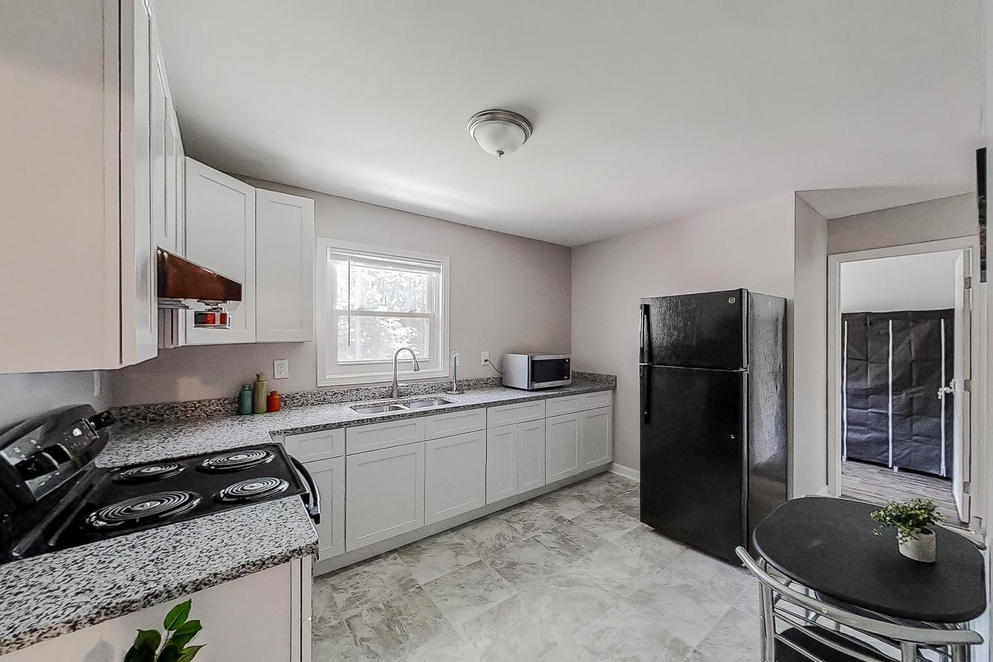 Common spaces including the kitchen