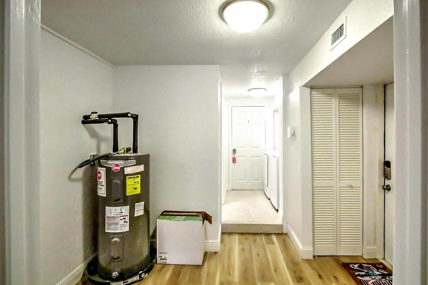 Common spaces including the kitchen