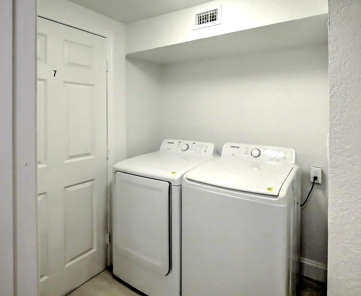 Common spaces including the kitchen