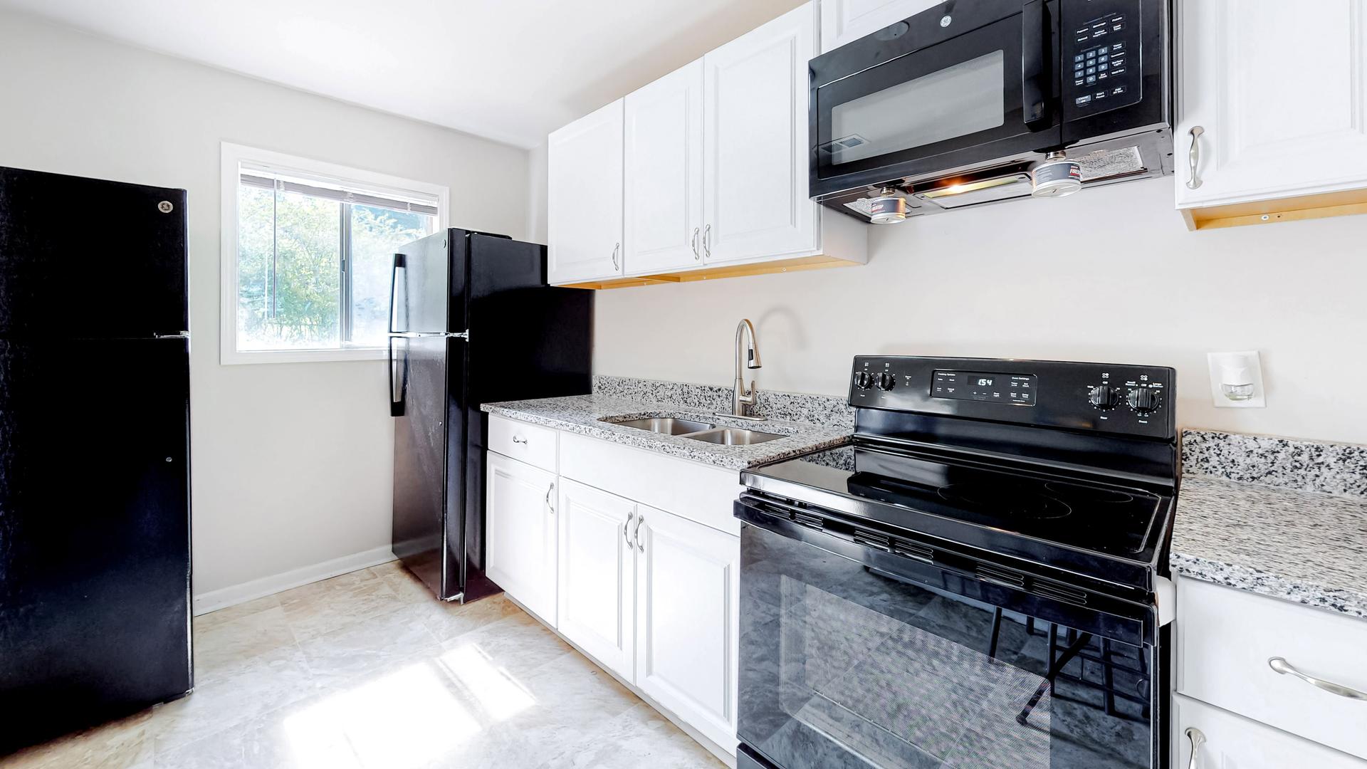 Common spaces including the kitchen