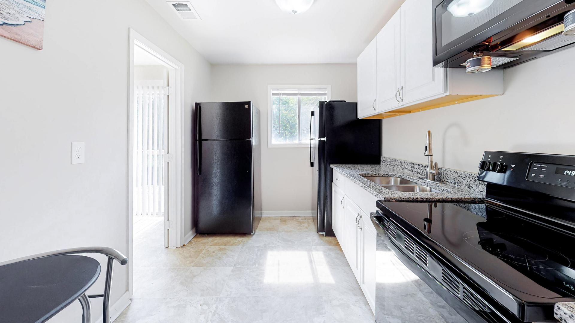 Common spaces including the kitchen