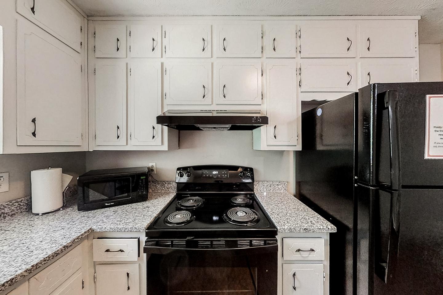 Common spaces including the kitchen