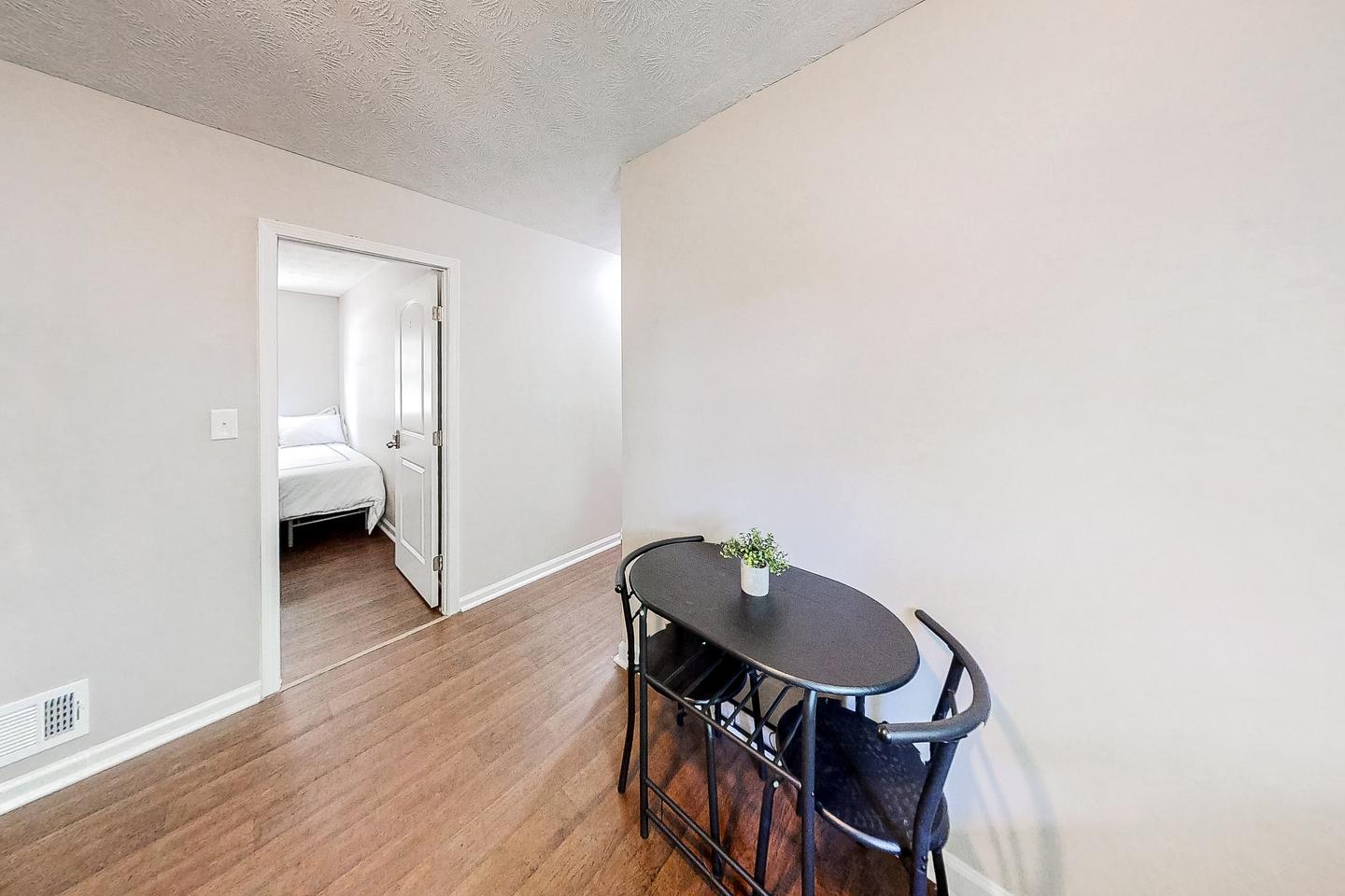 Common spaces including the kitchen