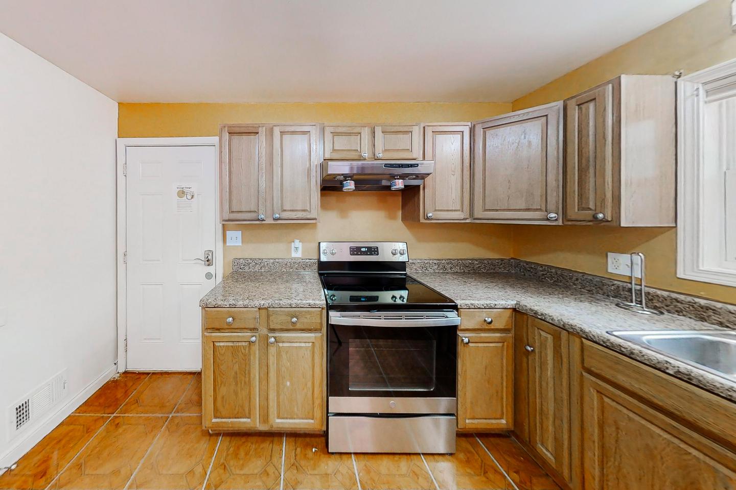 Common spaces including the kitchen