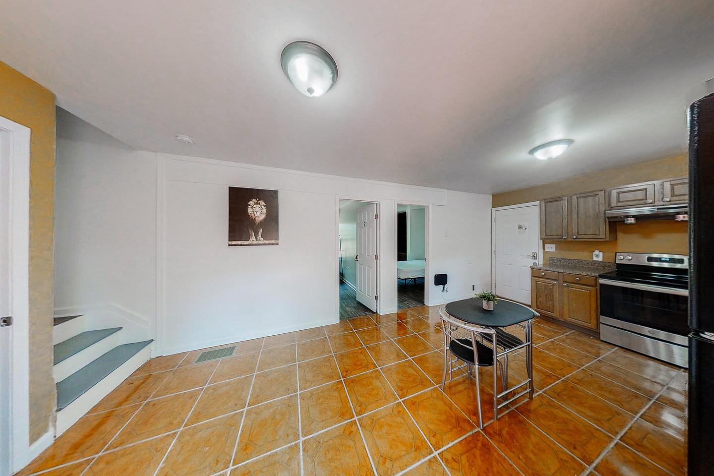 Common spaces including the kitchen