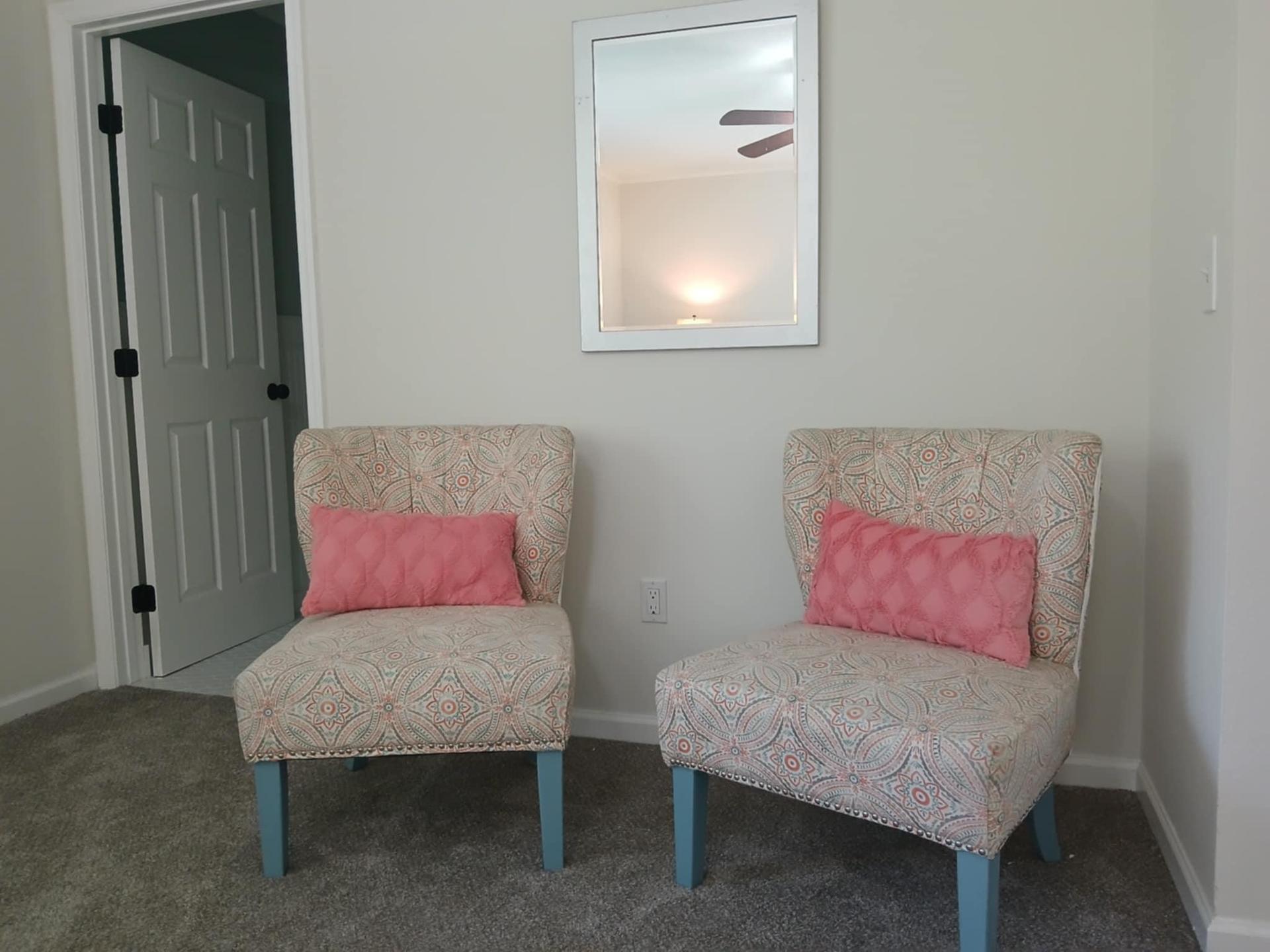 Cozy seating area for added relaxation