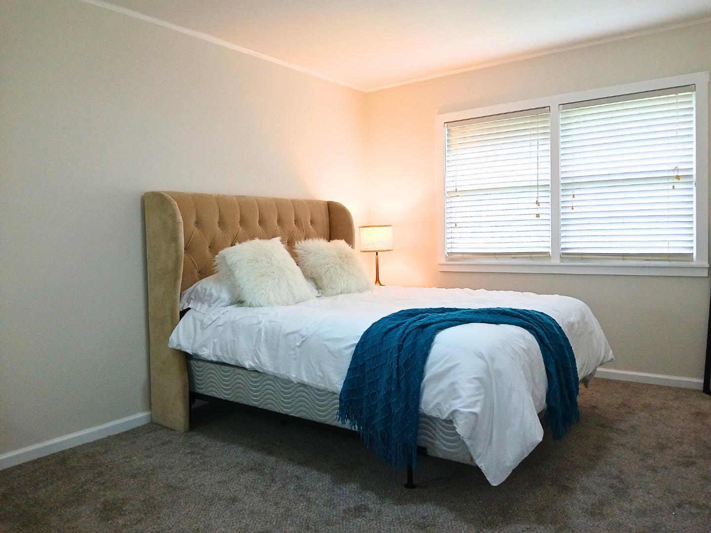 Room situated at the end of the hall.