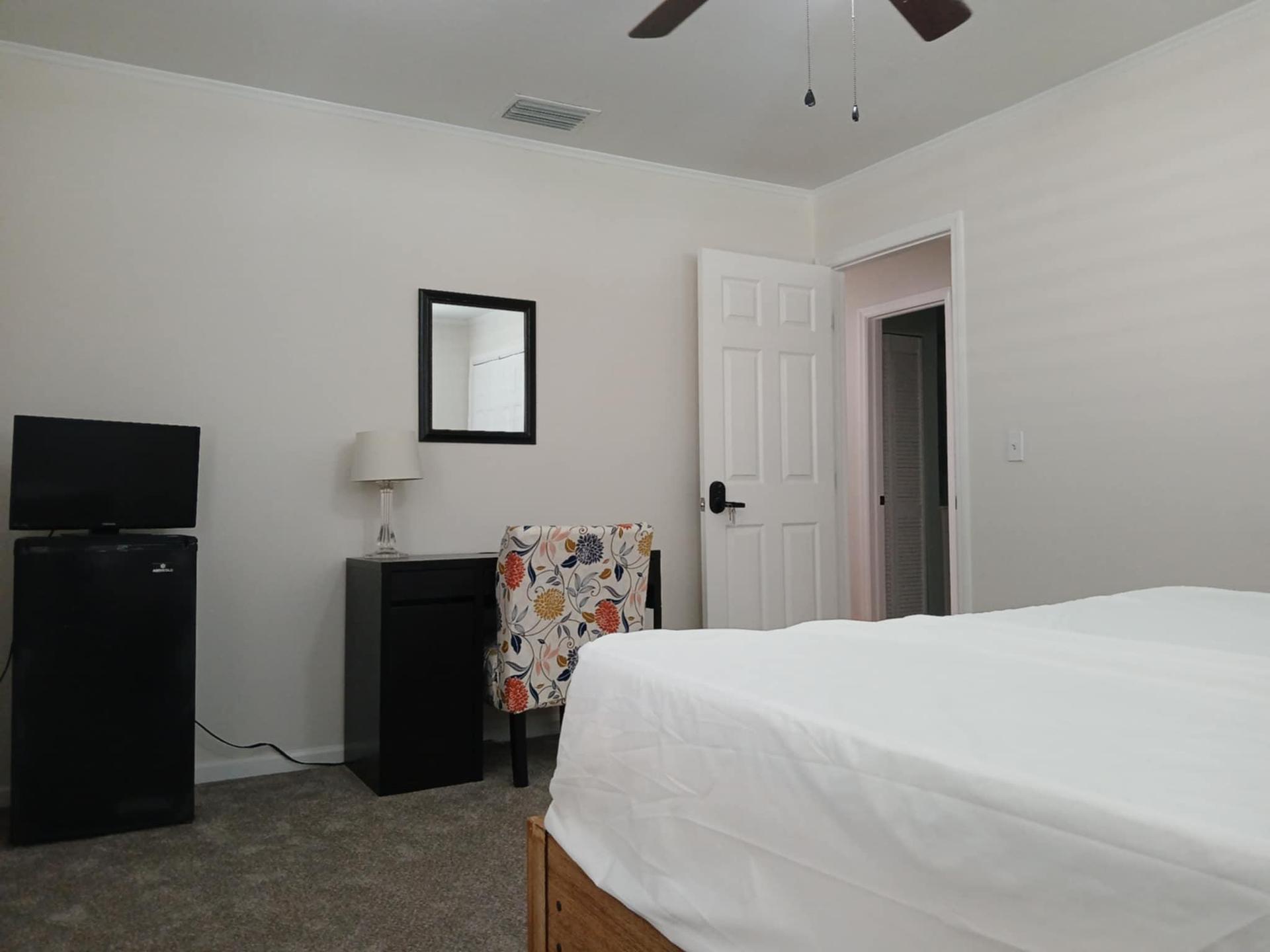 Room located at the end of the hall