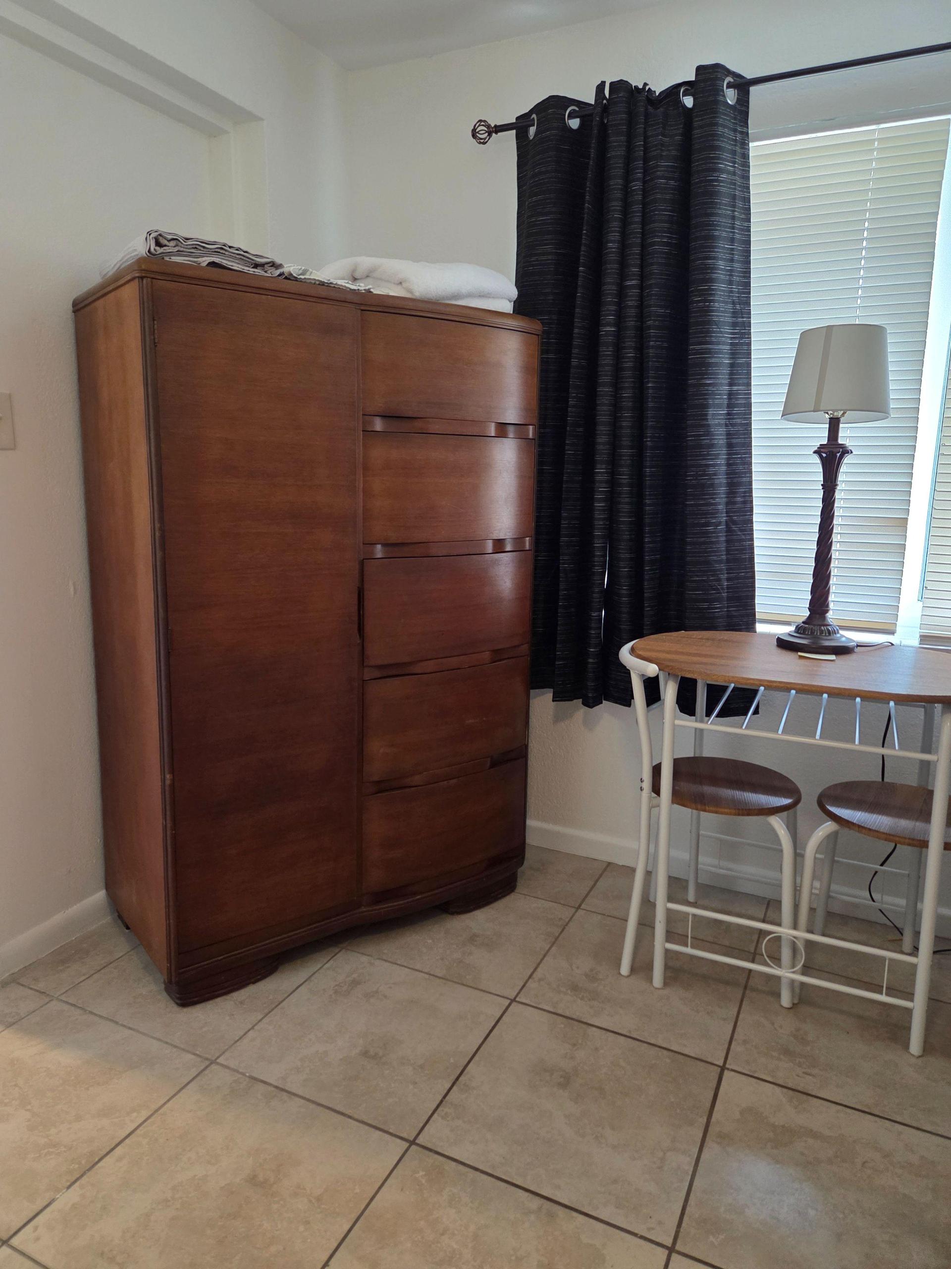 vintage wardrobe  & double pane windows