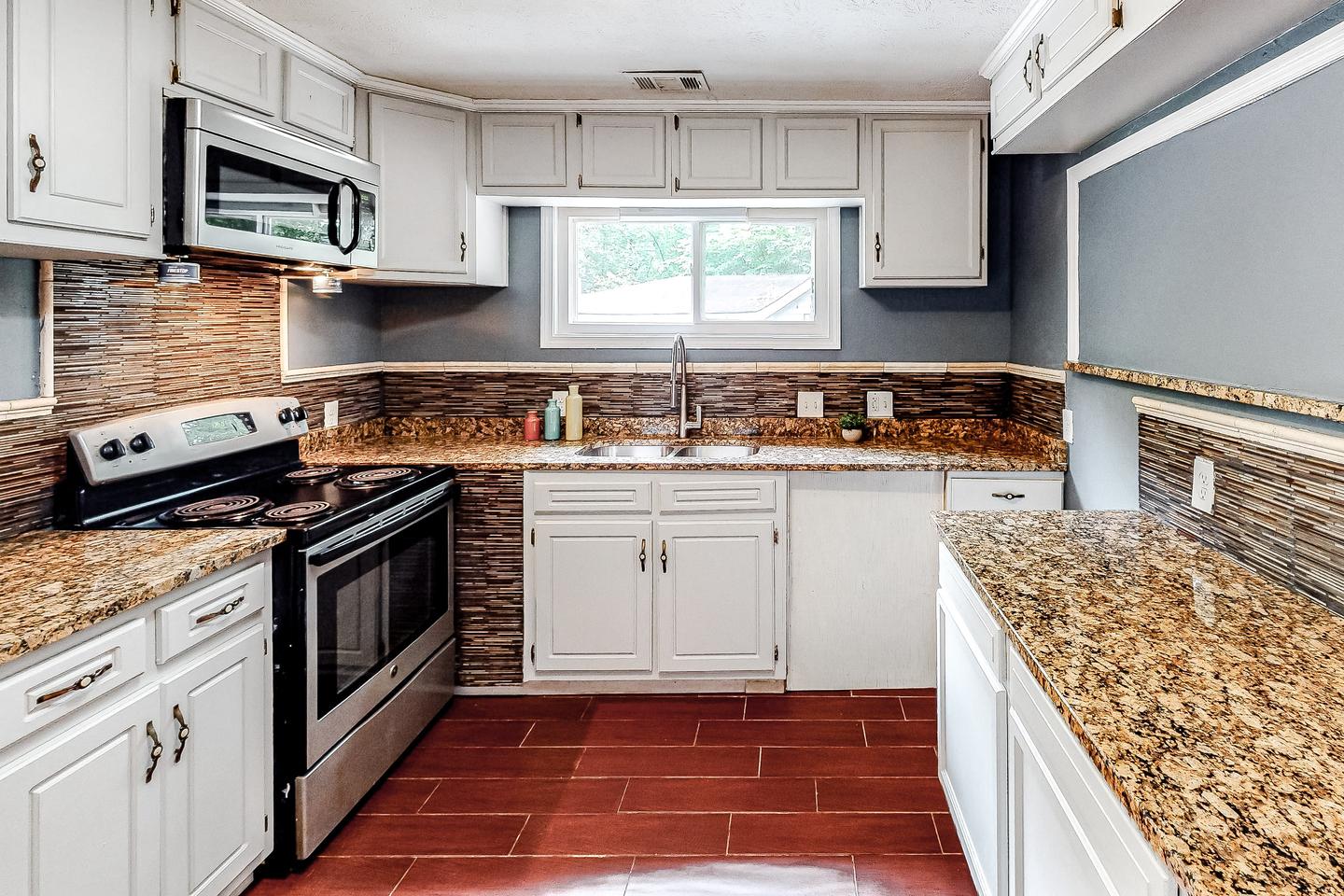 Common spaces including the kitchen