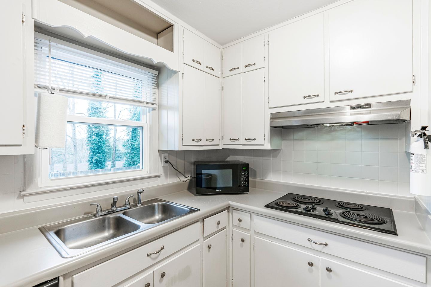 Common spaces including the kitchen