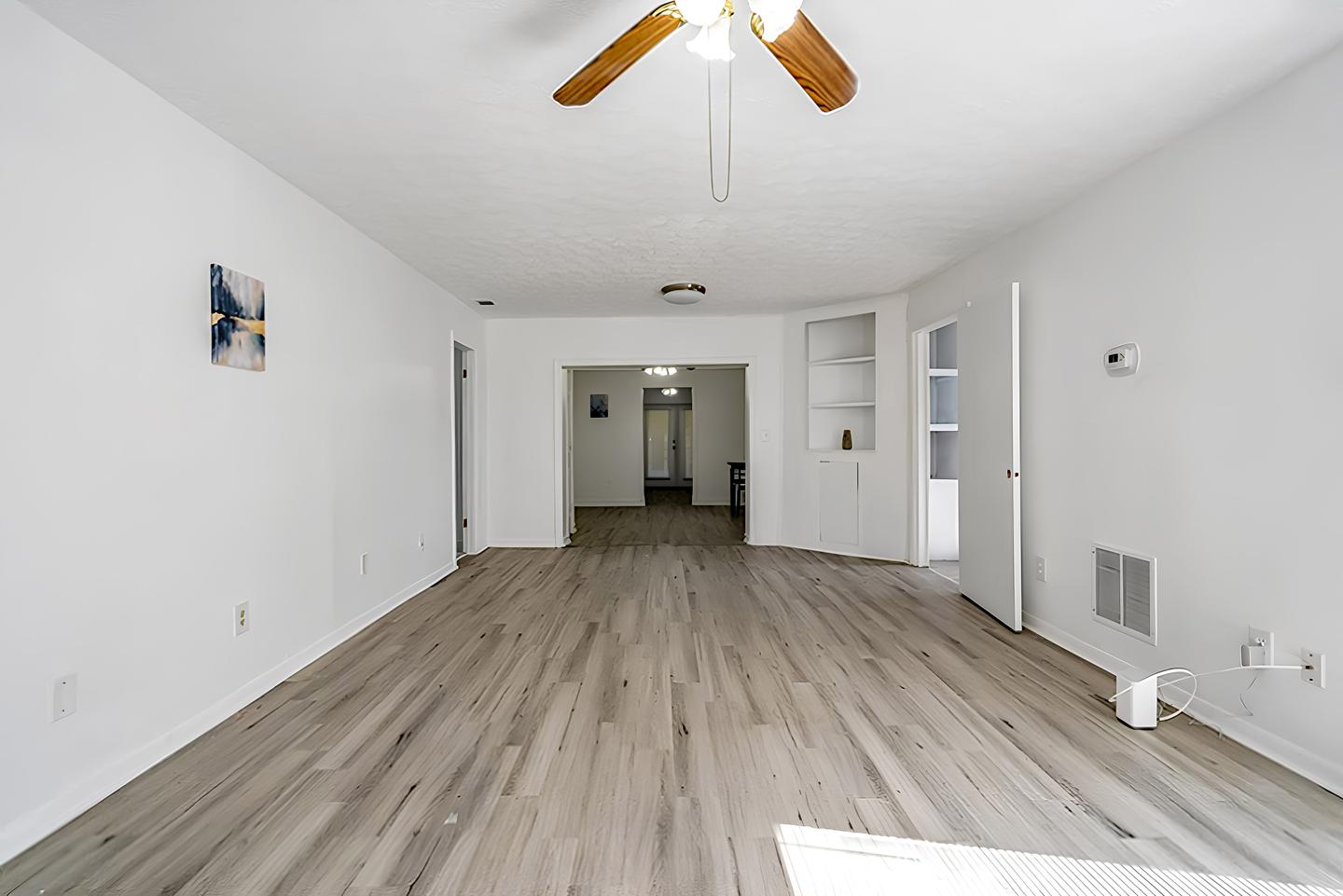 Common spaces including the kitchen