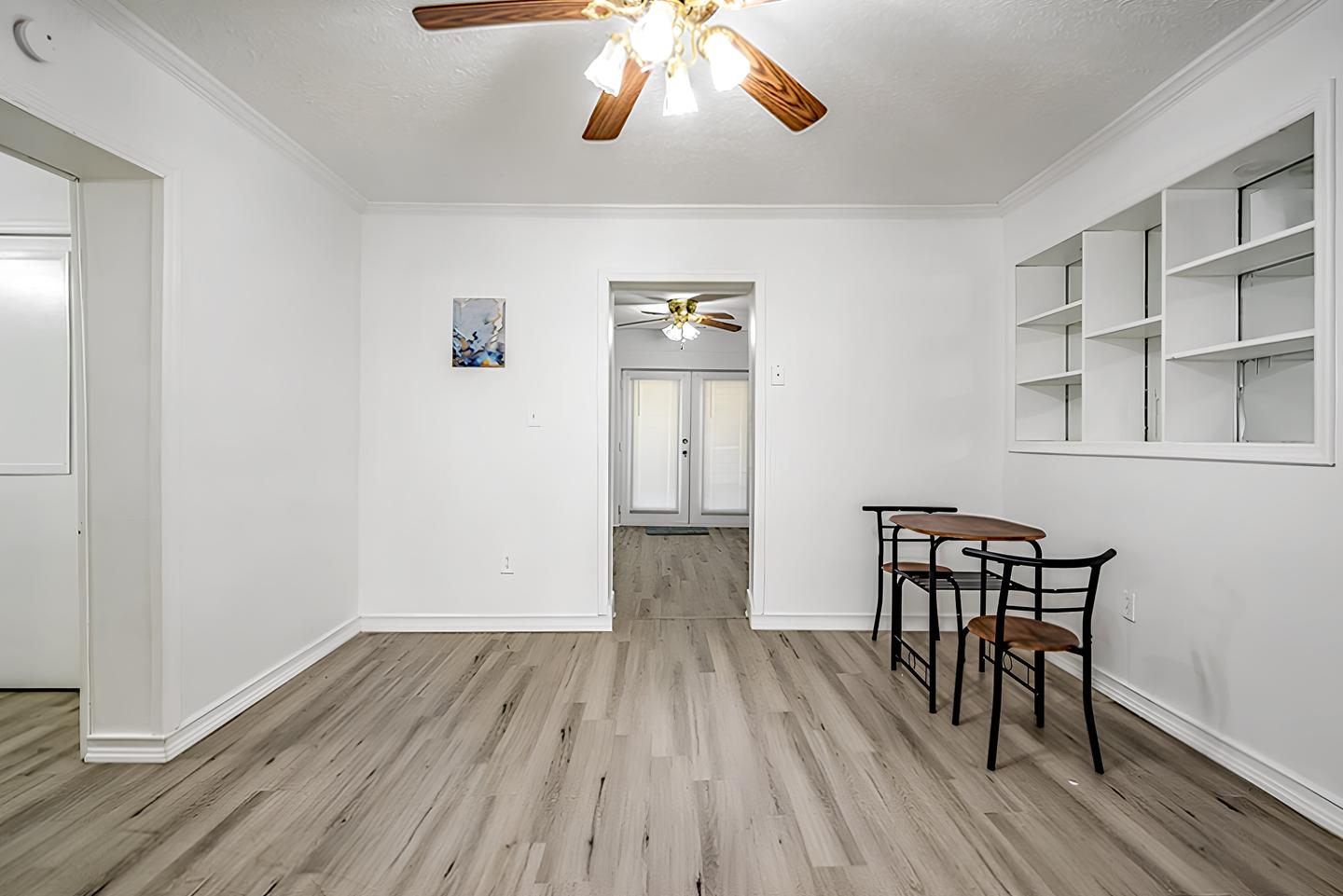 Common spaces including the kitchen