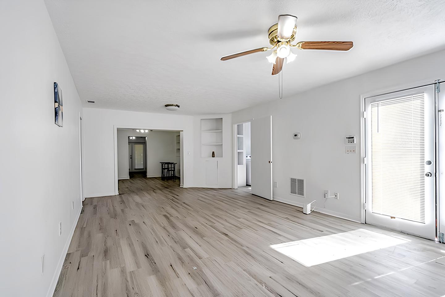 Common spaces including the kitchen