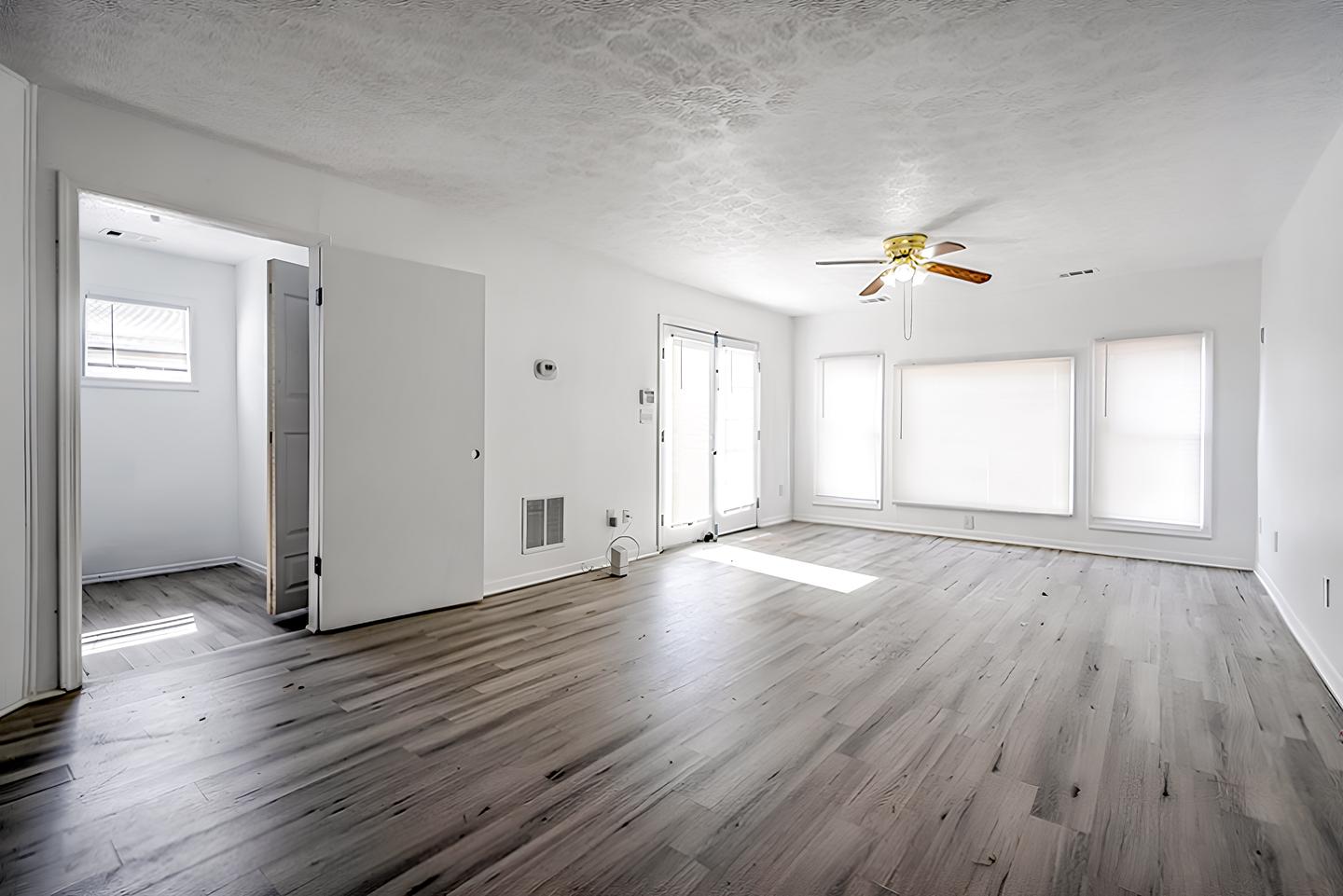 Common spaces including the kitchen