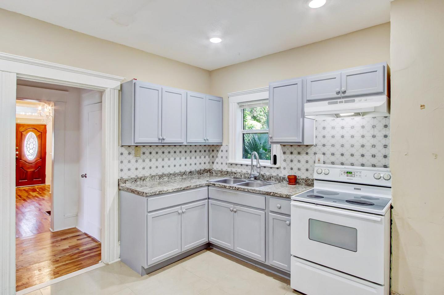 Common spaces including the kitchen