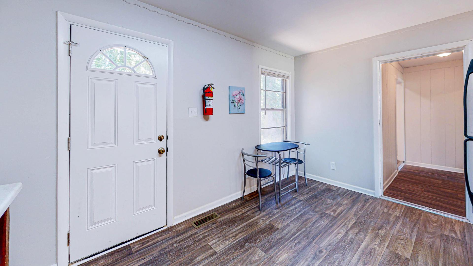 Common spaces including the kitchen