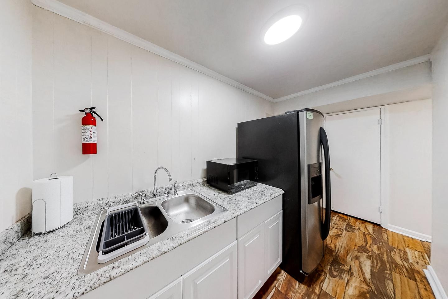 Common spaces including the kitchen