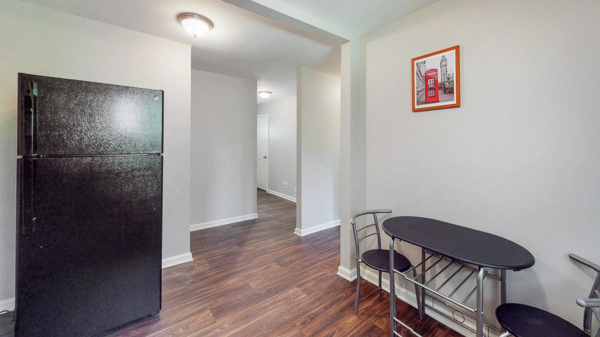 Common spaces including the kitchen