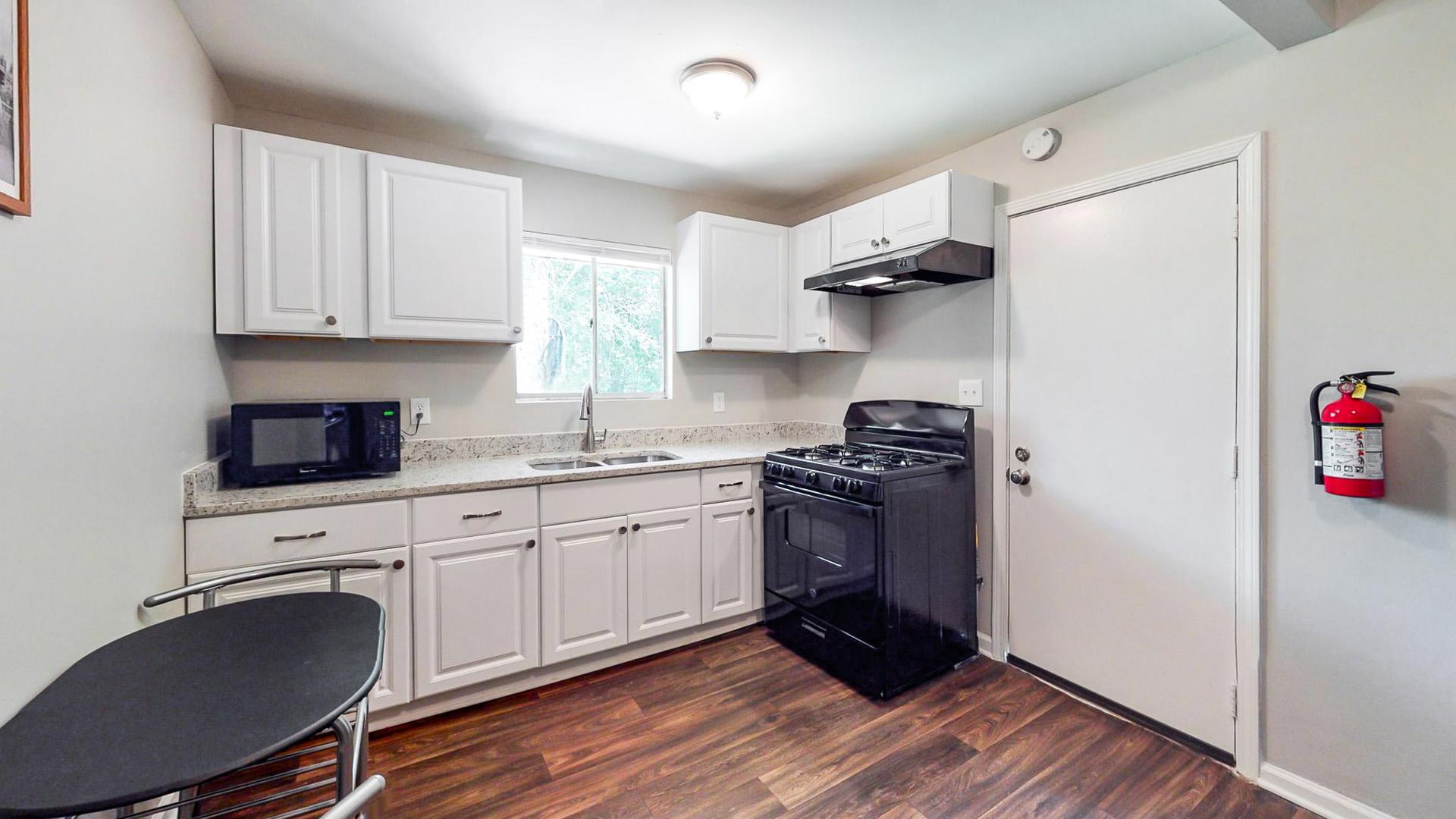 Common spaces including the kitchen