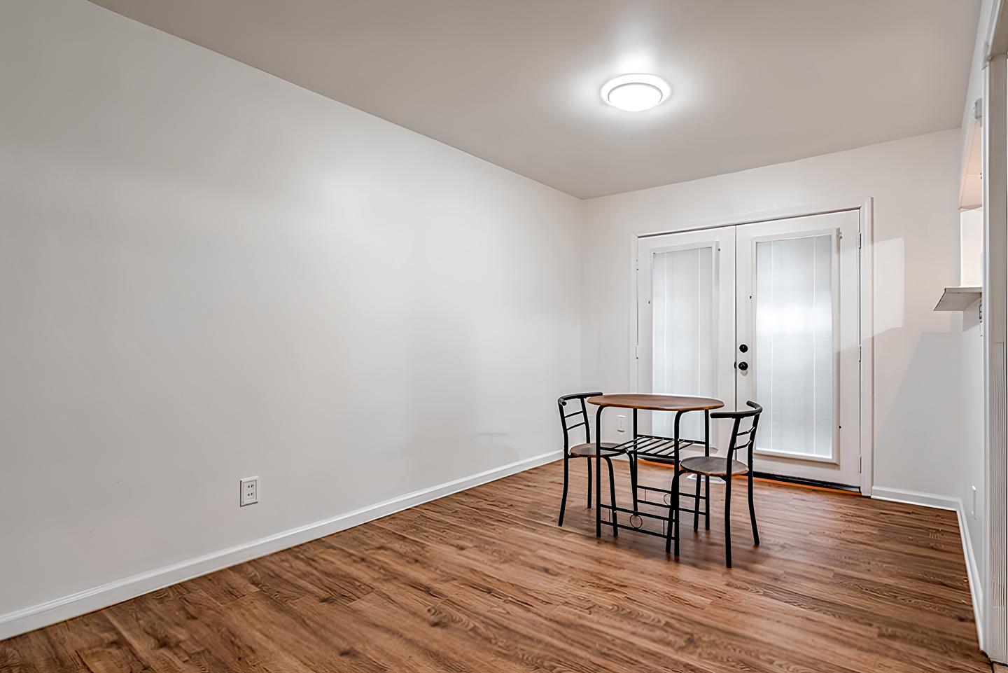 Common spaces including the kitchen