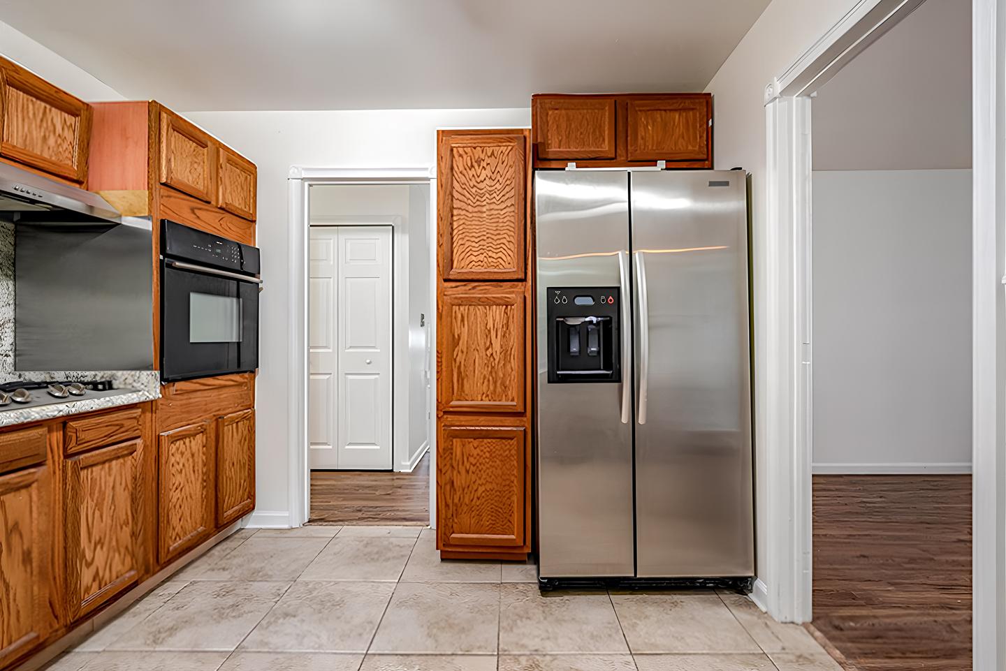 Common spaces including the kitchen