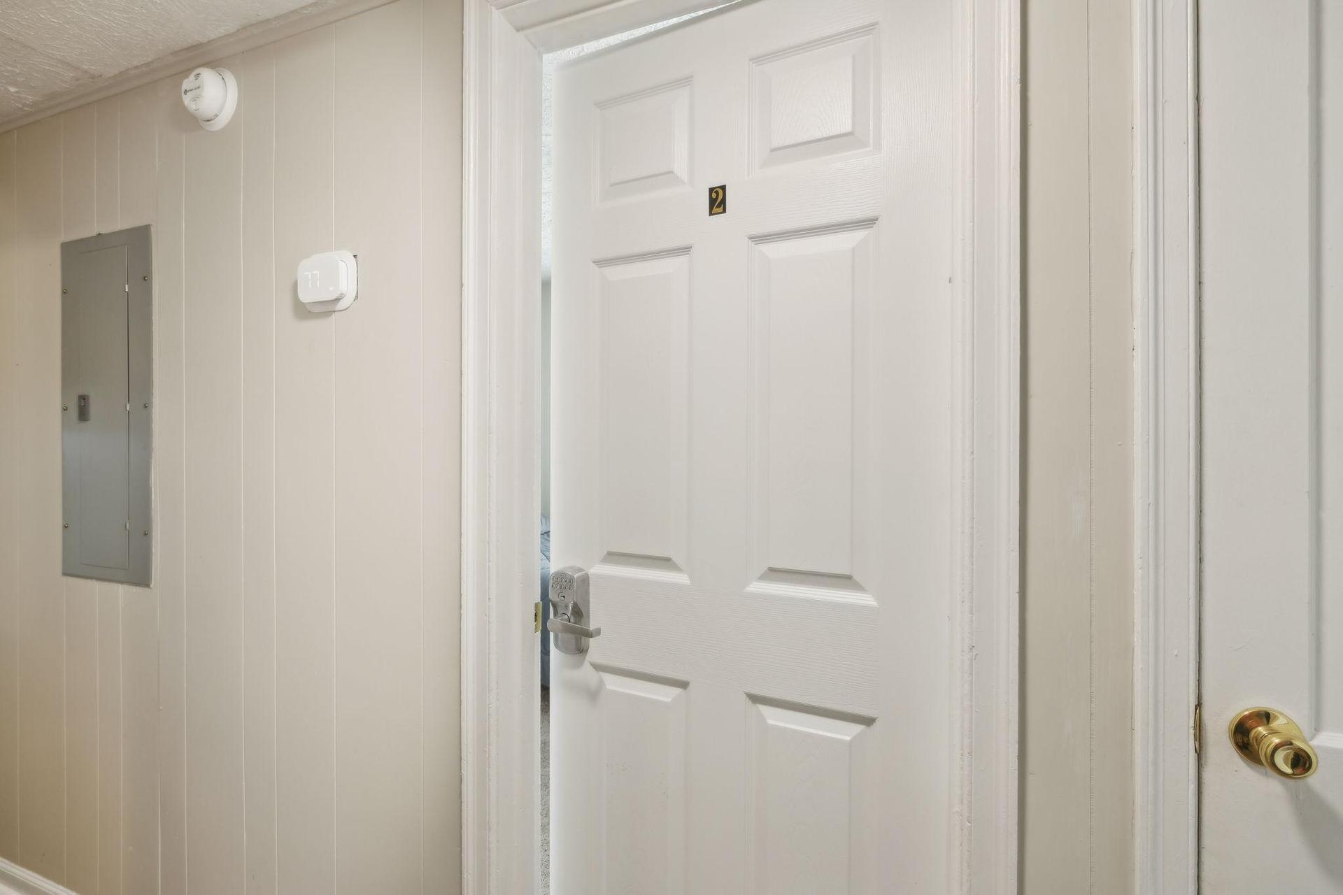 Bedroom 2 has easy access to the bathroom