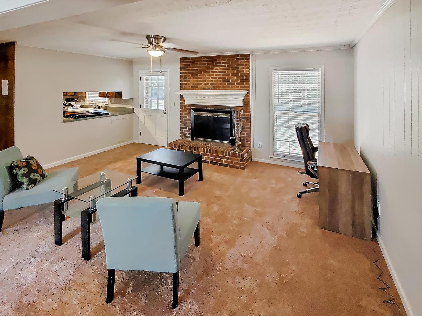 Common spaces including the kitchen