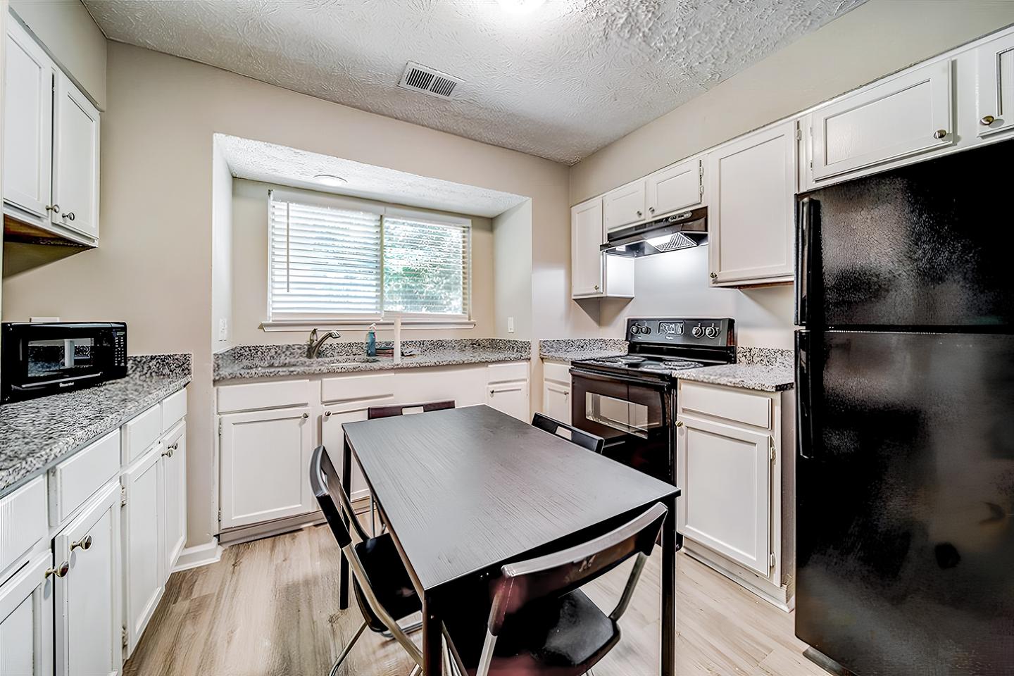Common spaces including the kitchen