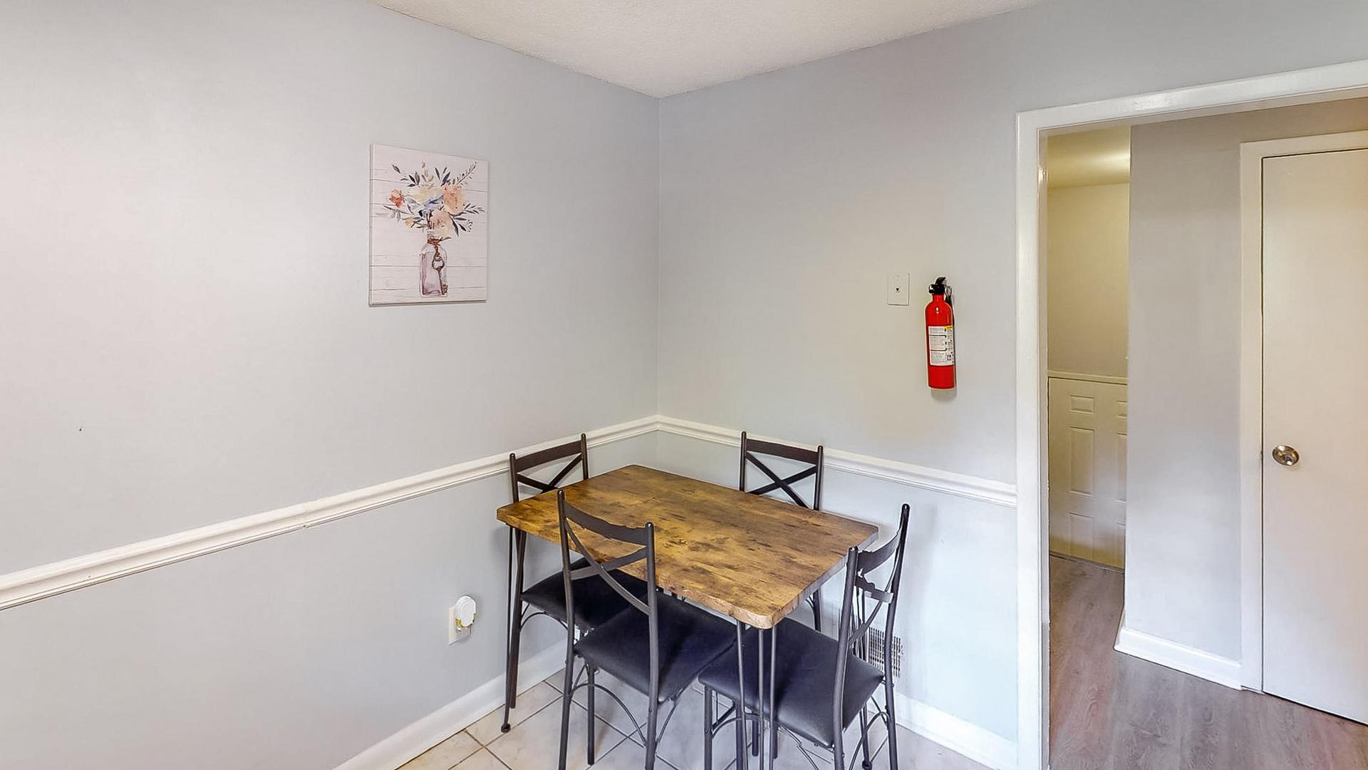 Common spaces including the kitchen