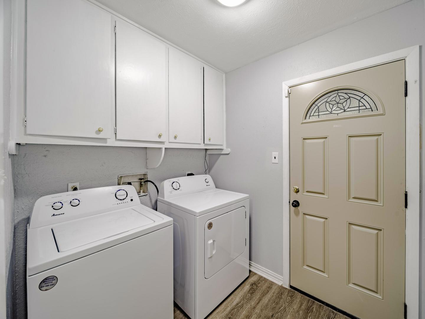 Common spaces including the kitchen