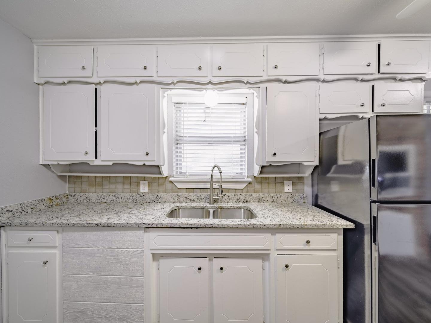 Common spaces including the kitchen